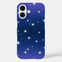 Violet Night Gradient with Twinkling Stars pattern