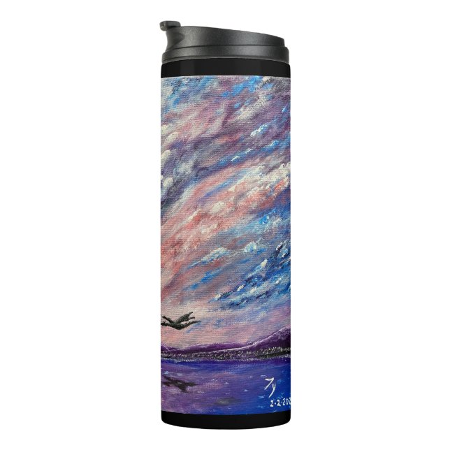 Violet Nights Water Bottle (Rotated Right)