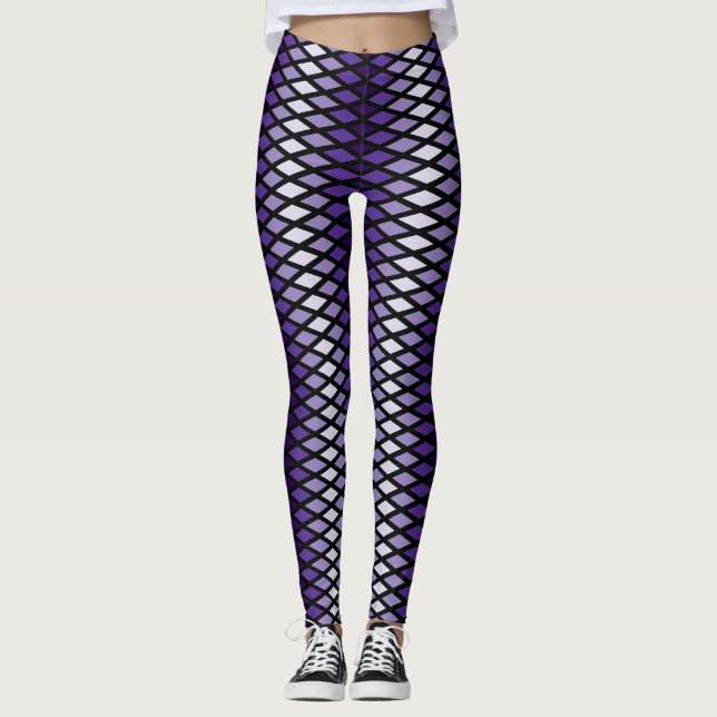 Violet Ombre Diamond Leggings (Front)