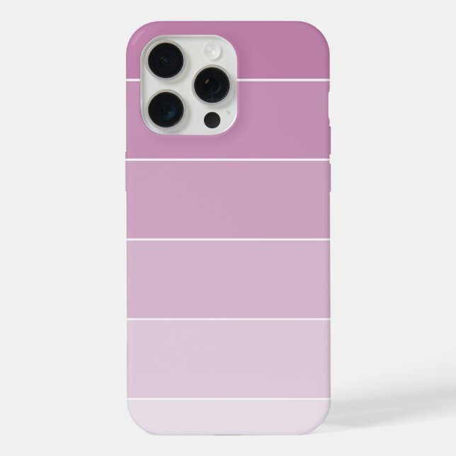 Violet Ombré Stripes iPhone Case (Back)
