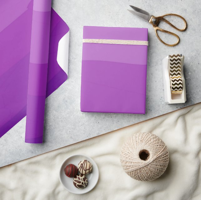 Violet Ombre Template Wrapping Paper (Crafts)