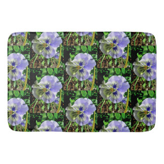 VIOLET PANSY BATH MAT