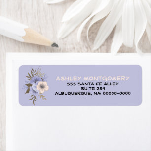 Violet Pastel Peach Five Petal Wild Roses Custom