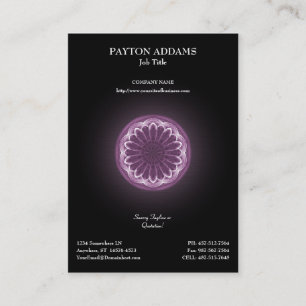 Violet Petals Artwork - Vertical Business Card