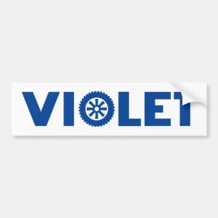 Violet Petrol Head Bumper Sticker