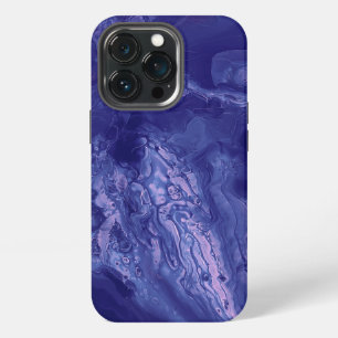 Violet Pink Acrylic Pouring Abstract Fluid Art iPhone 13 Pro Case
