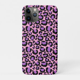 Violet Pink Cheetah Leopard Pattern Animal Lover Case-Mate iPhone Case
