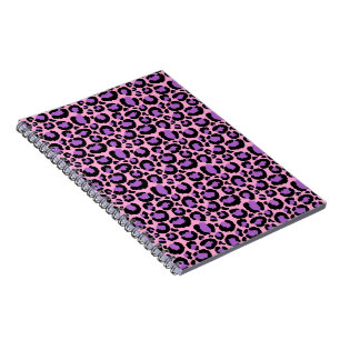 Violet Pink Cheetah Leopard Pattern Animal Lover Notebook