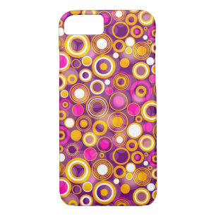 Violet Polka Dot Pattern Case-Mate iPhone Case