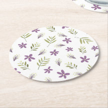 Violet Posavases and Wild Flowers