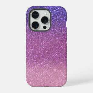 Violet Princess Blush Pink Triple Glitter iPhone 15 Pro Case