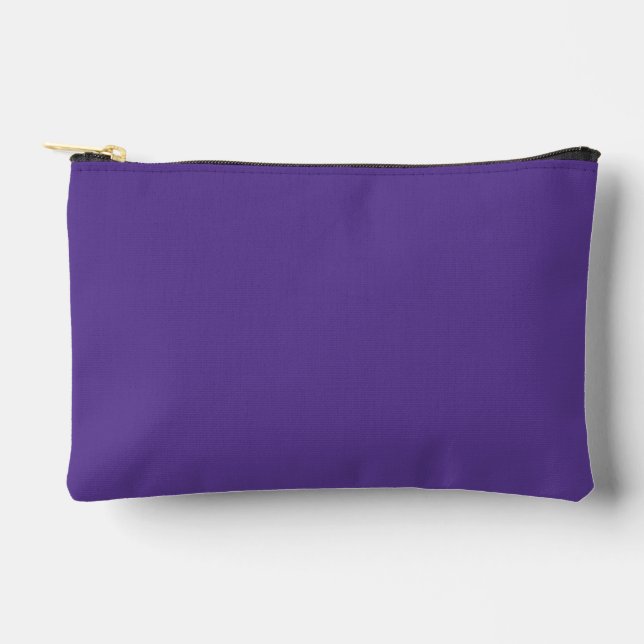 Violet Print Cut Sew Small Accessory Pouch (Front)