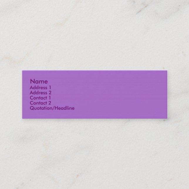 Violet Profile Card (Front)