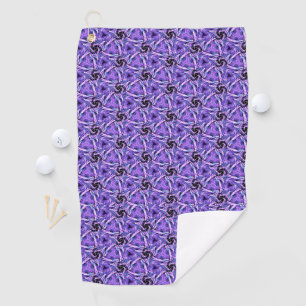 Violet Pulse Golf Towel