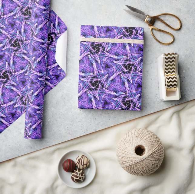 Violet Pulse Wrapping Paper (Crafts)