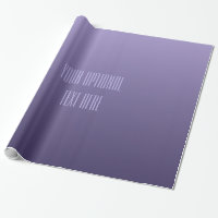 Violet Purple Gradient custom text wrapping paper