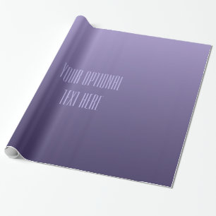 Violet Purple Gradient custom text wrapping paper