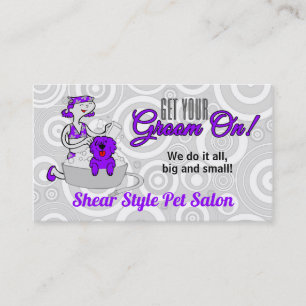 Violet Purple Groom On Appoinment Custom Appointment Card