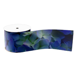 Violet purple Hydrangeas Grosgrain Ribbon