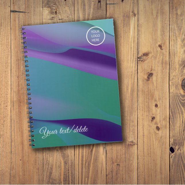 Violet purple name logo Spiral Photo Notebook (Creator Uploaded)