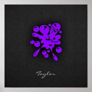 Violet Purple Paintball Poster