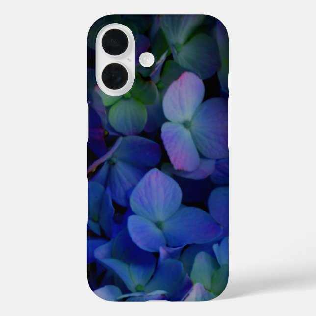 Violet purple pink blue hydrangeas flower floral Case-Mate iPhone case (Back)