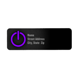 Violet Purple Power Button