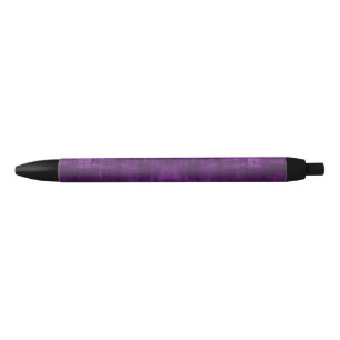 Violet Purple Satin look Black Ink Pen