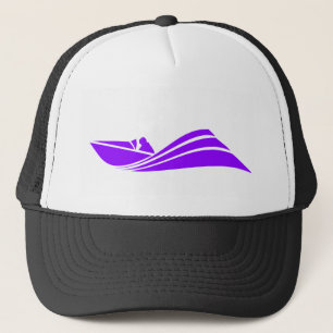 Violet Purple Speed Boat Trucker Hat