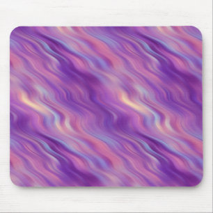 Violet Purple Wavy Texture Mouse Pad