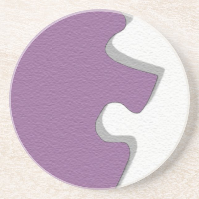 Violet Puzzle Coaster (Front)
