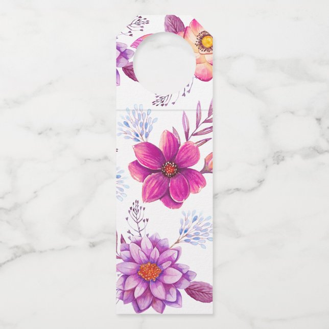 Violet rose bottle tag (Front)