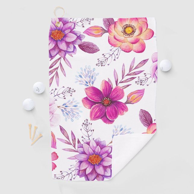 Violet rose golf towel (InSitu)