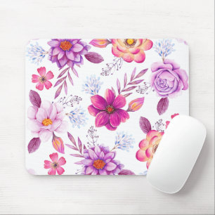 Violet rose mouse pad