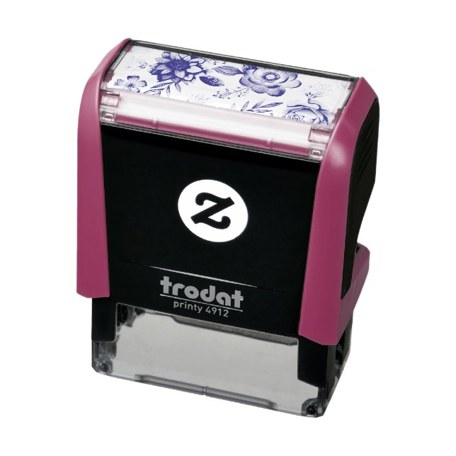 Violet rose self-inking stamp (Product)