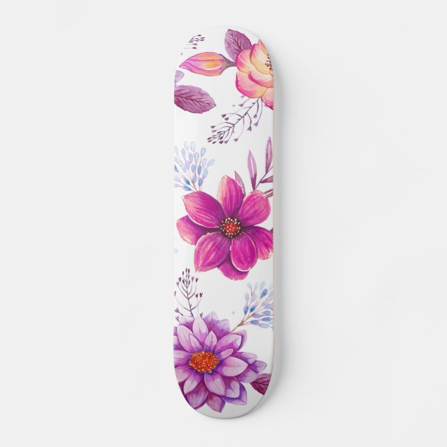 Violet rose skateboard (Front)