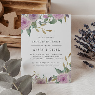 Violet & Sage Engagement Party Invitation