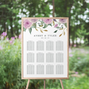 Violet & Sage Wedding Seating Chart