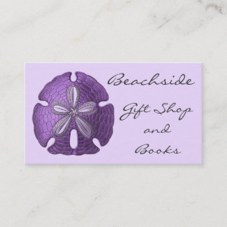 Violet Sand Dollar Business Cards