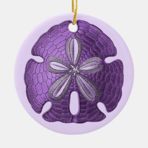 Violet Sand Dollar Ornament