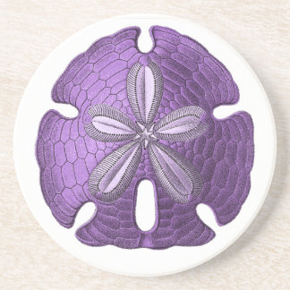 Violet Sand Dollar Stone Coaster