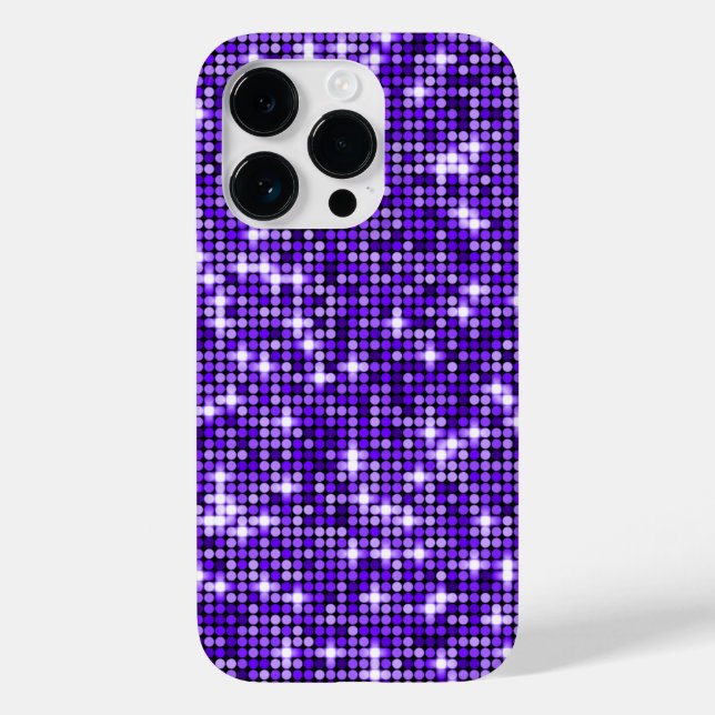 Violet Sequins Phone Case (Back)