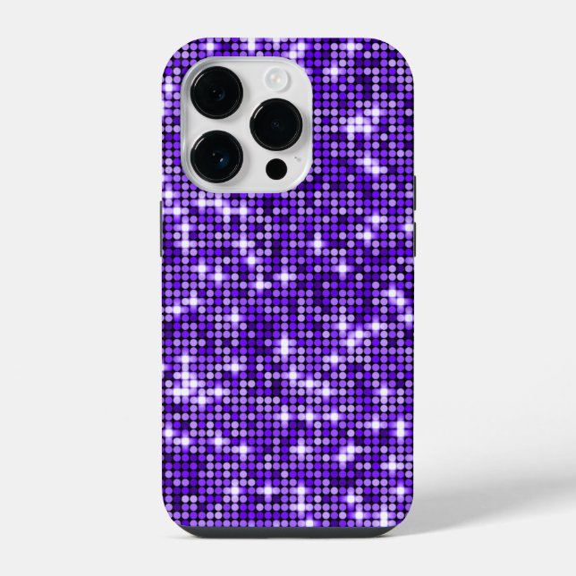 Violet Sequins Phone Case (Back)