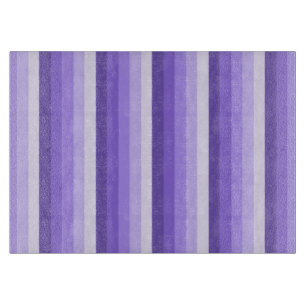 Violet shadow stripes cutting board