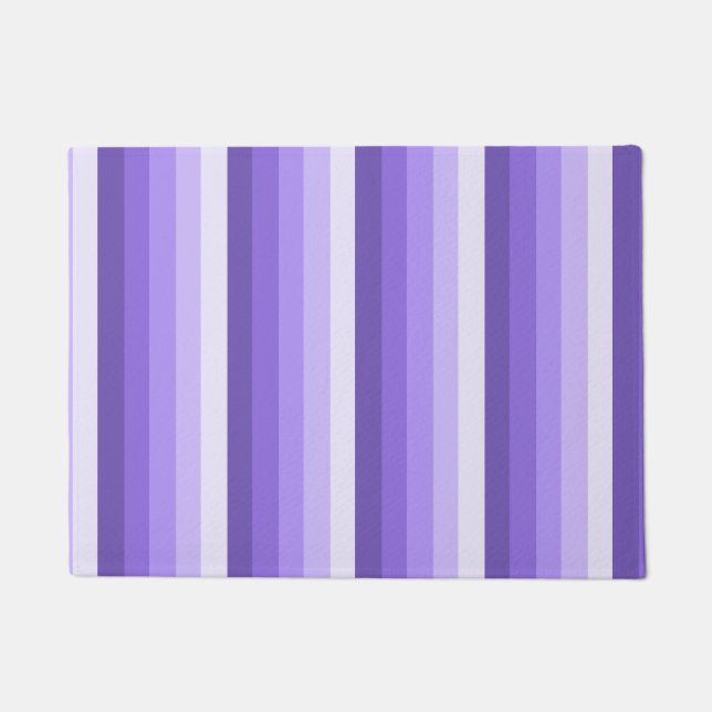 Violet shadow stripes doormat (Front)