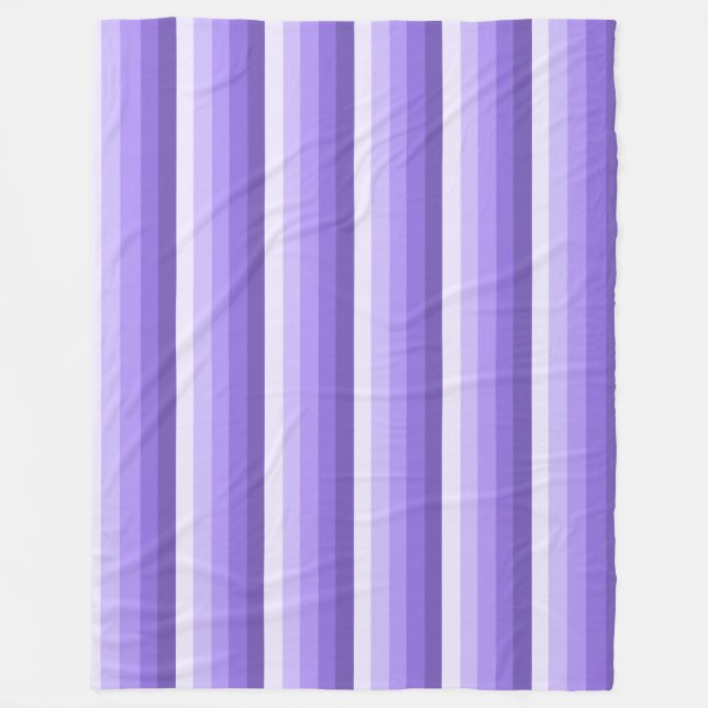 Violet shadow stripes fleece blanket (Front)