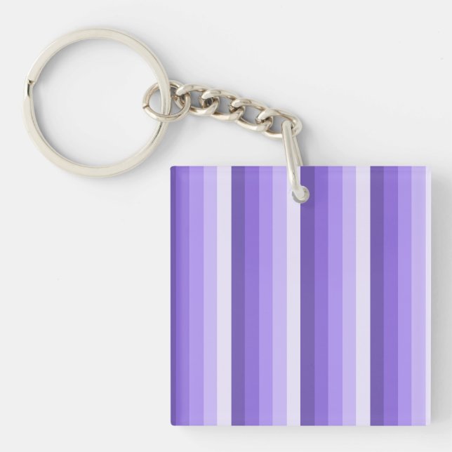 Violet shadow stripes key ring (Front)