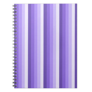 Violet shadow stripes notebook