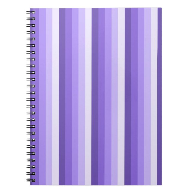 Violet shadow stripes notebook (Front)