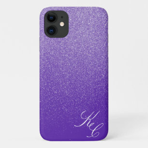 Violet Shimmer Dust Personalised Phone Case
